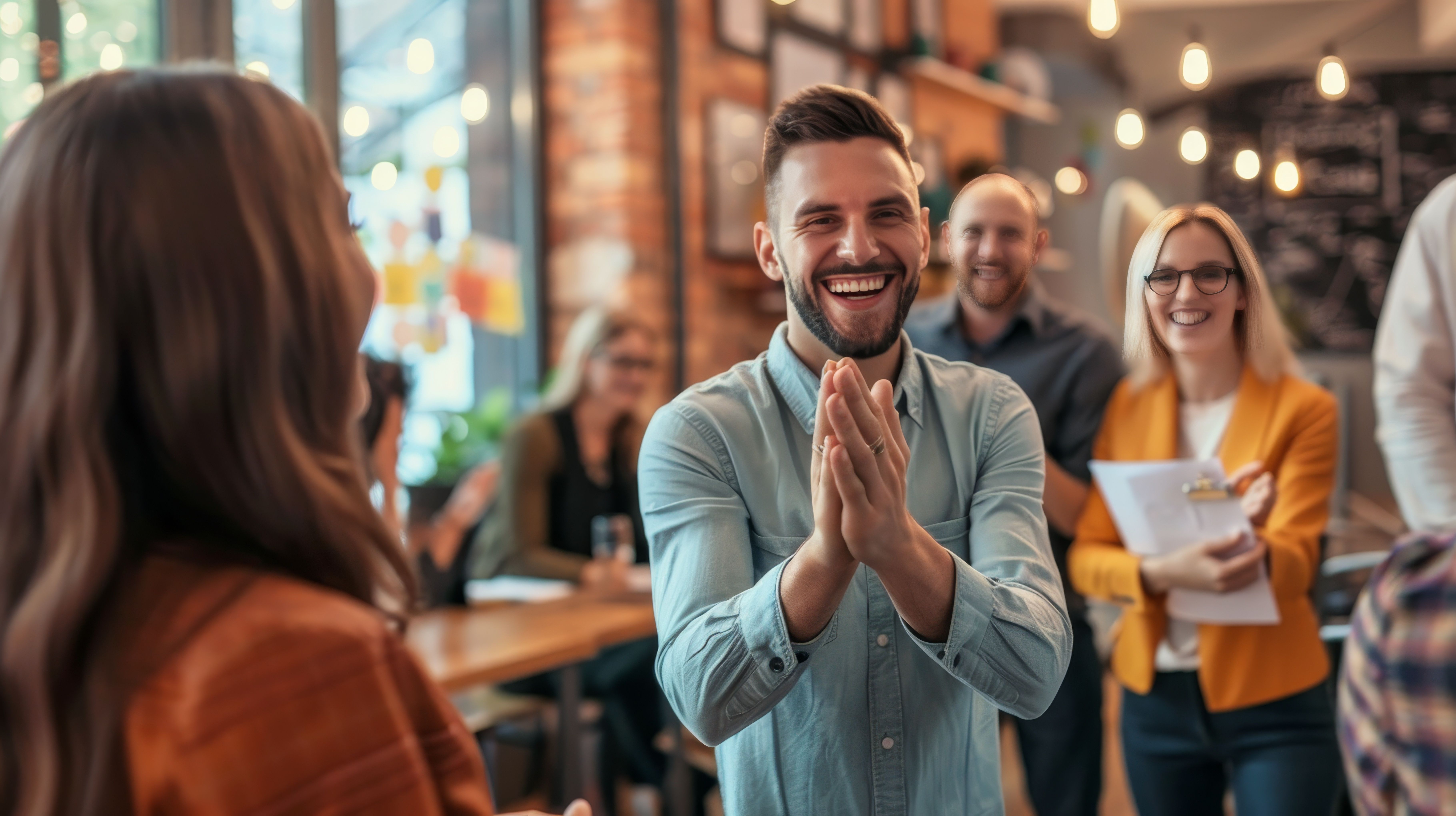 Employees Celebrating an Employee